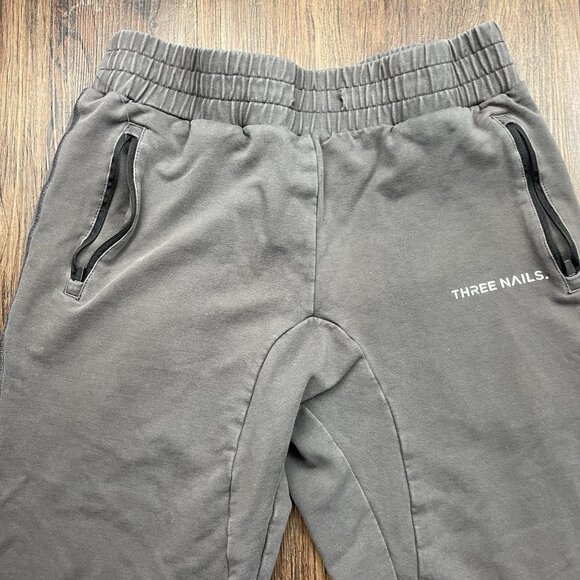 Three Nails Women's Soft Embroidered Logo Essential Joggers BL1 Gray Medium - Picture 3 of 11